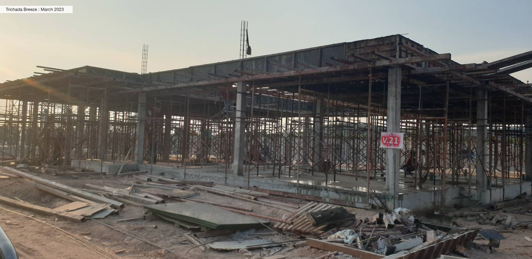 Early stage construction of a Trichada Breeze, Mar 2023