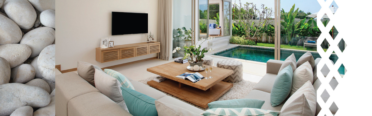 Trichada villas living room